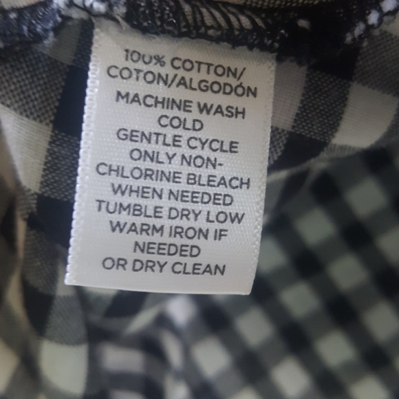 Black &White Check Cold Shoulder  Loft Top - Picture 7 of 7